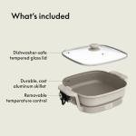 Bella Make & Take Electric Skillet with Ceramic Coating