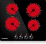 AMZCHEF 24 Inch Built-in Ceramic Electric Cooktop