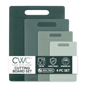 Colorful Non-Slip Cutting Board Set – 4 Boards