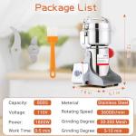 Electric Grain Mill Grinder 800g - High Speed