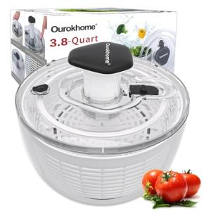 Ourokhome One-Handed Salad Spinner and Dryer
