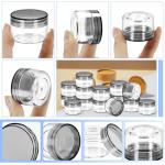 40 PCS Small Plastic Containers with Black Lids
