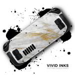 Steam Deck Skin Decal – Marble & Gold Design