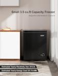 Compact 3.5 cuft Energy-Efficient Chest Freezer