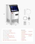 VEVOR 100lbs Ice Maker Machine with Storage