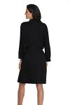 Lightweight Black Modal Kimono Robe for Women