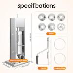 Manual Stainless Steel Churro Maker with Nozzles