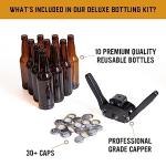 Homebrew Bottling Kit with Amber Glass Bottles