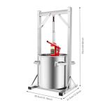 5.8 Gallon Stainless Steel Fruit Wine Press