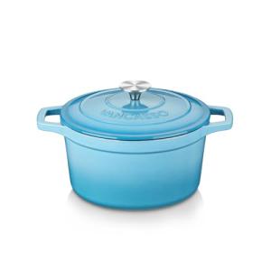 Blue Enameled Cast Iron Dutch Oven, 2.5 QT