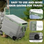 12V Electric Cooler and Portable Fridge with Wheels