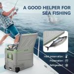 12V Electric Cooler and Portable Fridge with Wheels