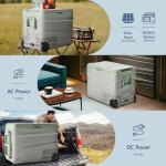 12V Electric Cooler and Portable Fridge with Wheels