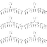 10-Clip Clothes Drying Rack for Closet 6-Pack