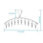 10-Clip Clothes Drying Rack for Closet 6-Pack