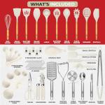 Kaluns 50-Piece Heat-Resistant Silicone Utensil Set