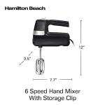 Hamilton Beach 6-Speed Electric Hand Mixer with Whisk