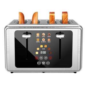 Whall 4-Slice Touch Screen Stainless Steel Toaster