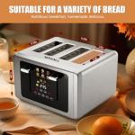 Whall 4-Slice Touch Screen Stainless Steel Toaster