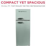 Frigidaire Retro 2-Door Apartment Refrigerator - Mint