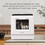 Countertop Portable Dishwasher with 5 Wash Programs