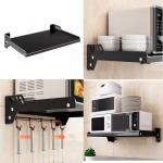 Wall Mount Microwave Oven Shelf and Organizer