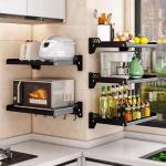 Wall Mount Microwave Oven Shelf and Organizer