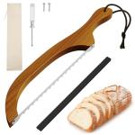 16" Walnut Bread Knife with Ultra-Sharp Blade