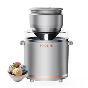 BRIOBITE Electric Ice Cream Maker - 1.1 Quart