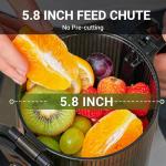 AMZCHEF Cold Press Juicer for Whole Fruits & Veggies