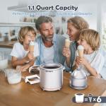 BRIOBITE Electric Ice Cream Maker - 1.1 Quart