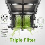 AMZCHEF Cold Press Juicer for Whole Fruits & Veggies