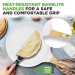 NutriChef 9.45” Non-Stick Crepe Pan & Spreader