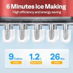 VIVOHOME 26lbs/Day Countertop Ice Maker Machine