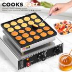 25-Hole Mini Pancake Maker with Temperature Control