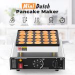 25-Hole Mini Pancake Maker with Temperature Control