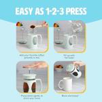 French Press and Milk Frother Coffee Set