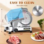 Electric 10" Meat Slicer with Adjustable Thickness