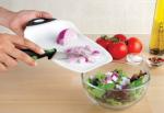 Dexas Chop & Scoop Small Cutting Board, White