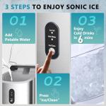 EUHOMY Portable Nugget Ice Maker for Home and Parties