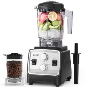 Aeitto 1800W 2-in-1 Blender & Grinder, 68Oz
