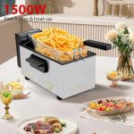 Pukomc 3L Stainless Steel Deep Fryer with Window