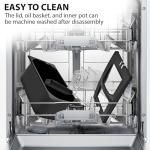 Pukomc 3L Stainless Steel Deep Fryer with Window