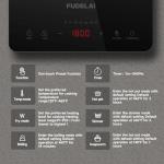 Portable Induction Cooktop with Turbo Cooling, 1800W