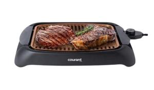 Courant Smokeless Indoor Electric Grill with Non-Stick Coating