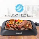 Courant Smokeless Indoor Electric Grill with Non-Stick Coating