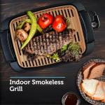 Courant Smokeless Indoor Electric Grill with Non-Stick Coating