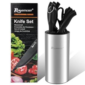 10-Piece Stainless Steel Knife Block Set