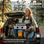 ROVSUN 2 Burner Portable Propane Griddle for Outdoors