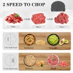 KingAcc 8-Cup Food Processor & Meat Grinder